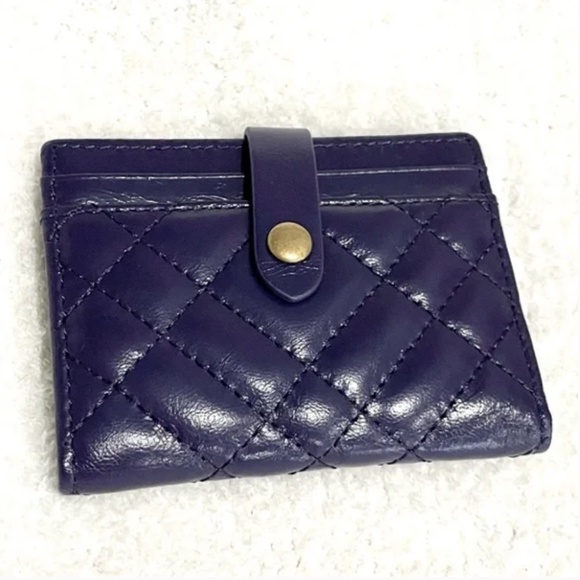 Kurt Geiger Handbags - NWT Kurt Geiger Purple Leather Bi-Fold Snap Closure Card Holder